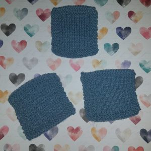 square and simple coaster free knitting pattern